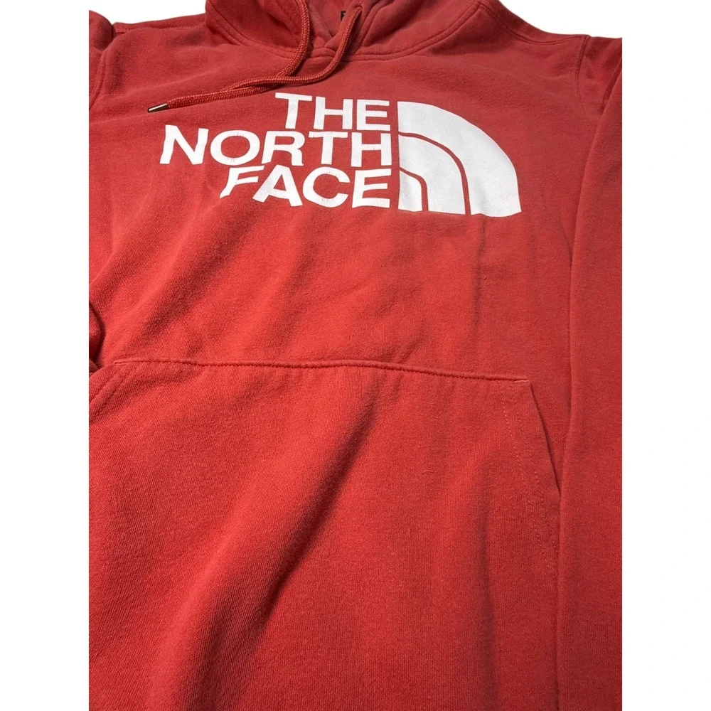 The‎ North Face Mens Red Half Dome Logo Pullover Hoodie Sweatshirt Size Medium
